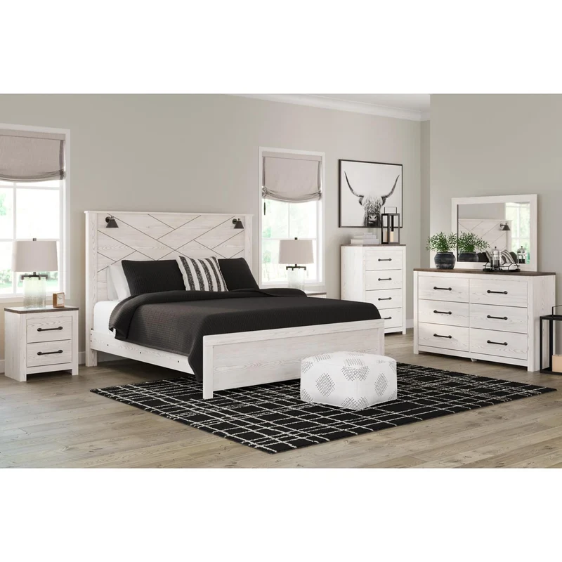 Signature Design by Ashley Gerridan B1190B28 8 pc King Panel Bedroom Set