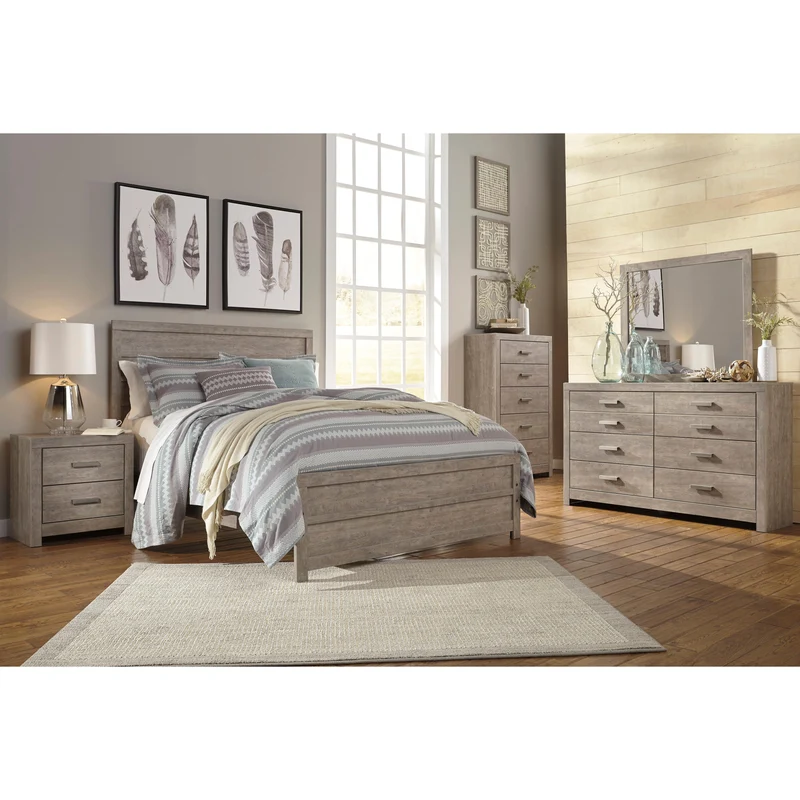 Signature Design by Ashley Culverbach B070B19 7 pc King Panel Bedroom Set