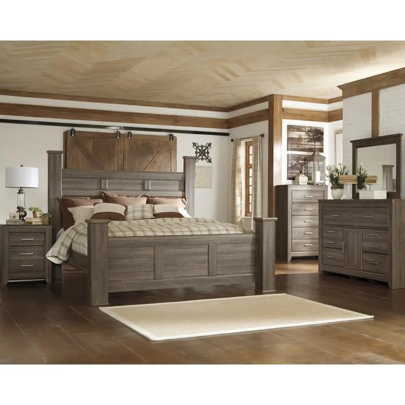 Signature Design by Ashley Juararo B251B30 8 pc King Poster Bedroom Set