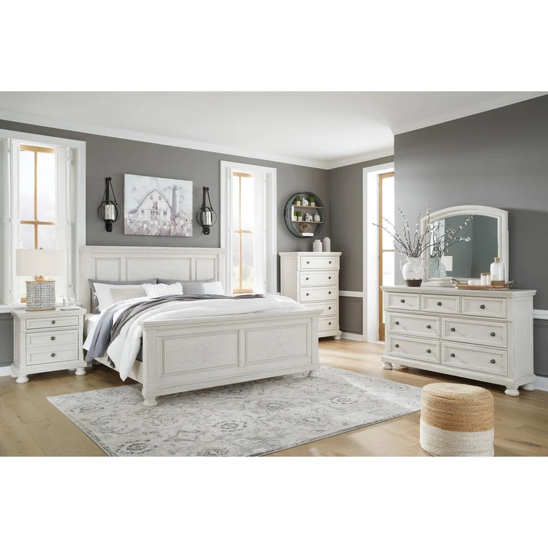 Signature Design by Ashley Robbinsdale B742 6 pc King Panel Bedroom Set