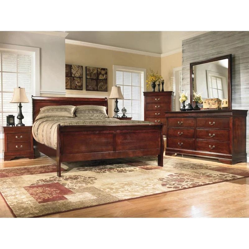 Signature Design by Ashley Alisdair B376B21 5 pc King Sleigh Bedroom Set