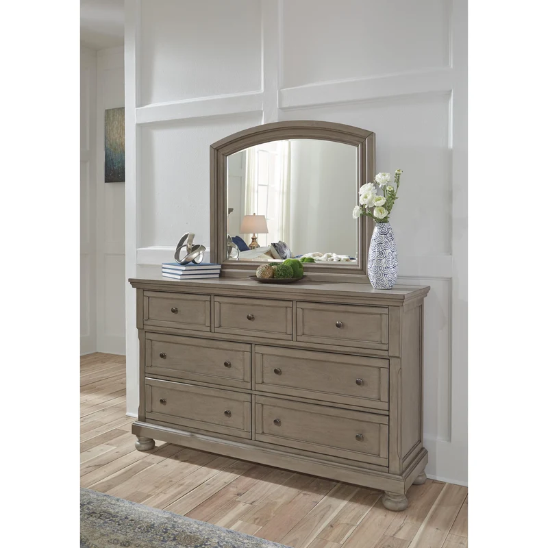 Signature Design by Ashley Lettner B733 6 pc King Sleigh Storage Bedroom Set