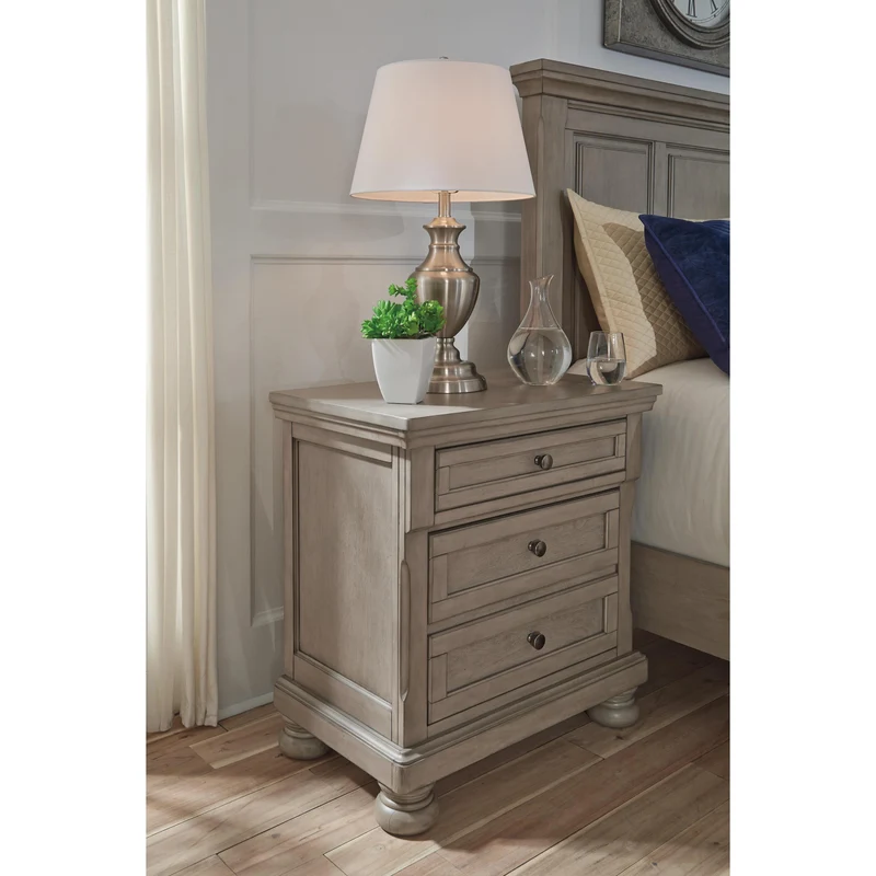 Signature Design by Ashley Lettner B733 6 pc King Sleigh Storage Bedroom Set
