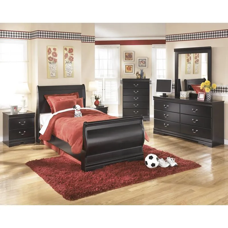Signature Design by Ashley Huey Vineyard B128B22 5 pc Twin Sleigh Bedroom Set