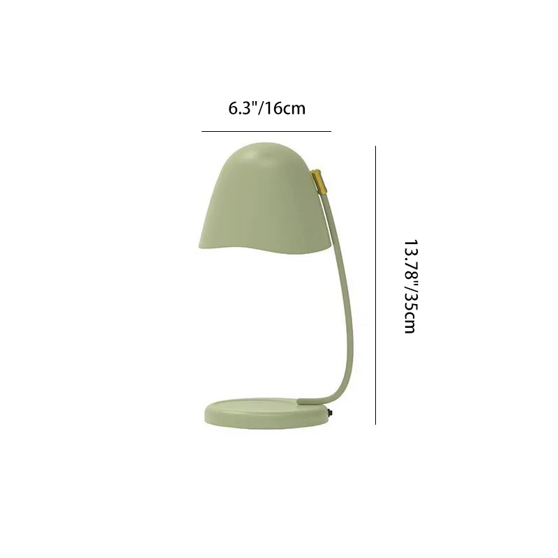 Modern Art Deco Iron Eggshell Round 1-Light Melting Wax Table Lamp For Bedroom & Living Room