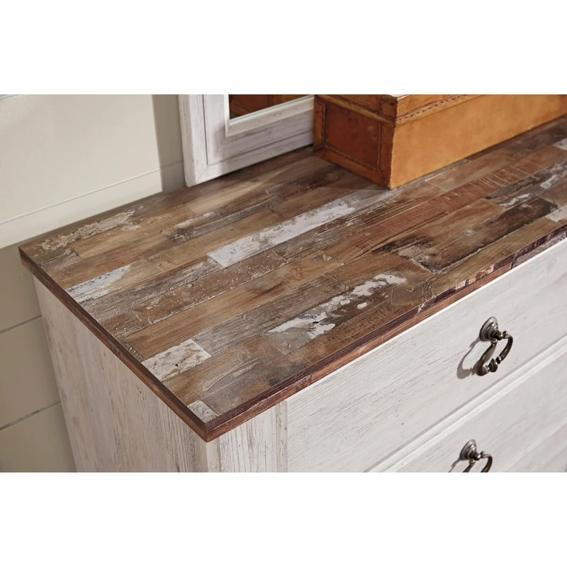 Signature Design by Ashley Willowton 6-Drawer Dresser with Mirror B267-31/B267-36