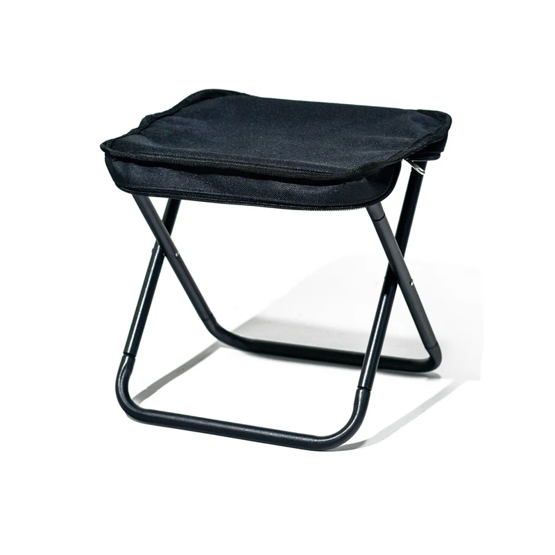 Modern Simplicity Oxford Fabric Carbon Steel Square Pocket Camping Low Stool With Foldable Design For Outdoor Patio