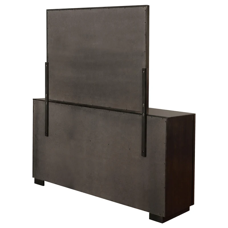Coaster Furniture Durango 223263M 8-Drawer Dresser with Mirror - Smoked Peppercorn