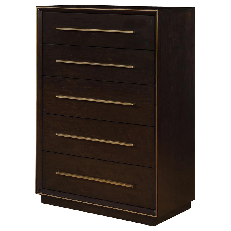 Coaster Furniture Durango 223265 5-Drawer Bedroom Chest - Smoked Peppercorn