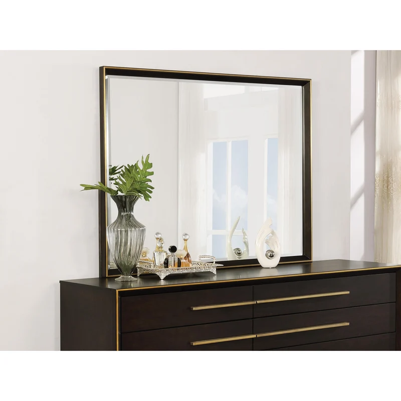 Coaster Furniture Durango 223264 Dresser Mirror - Smoked Peppercorn