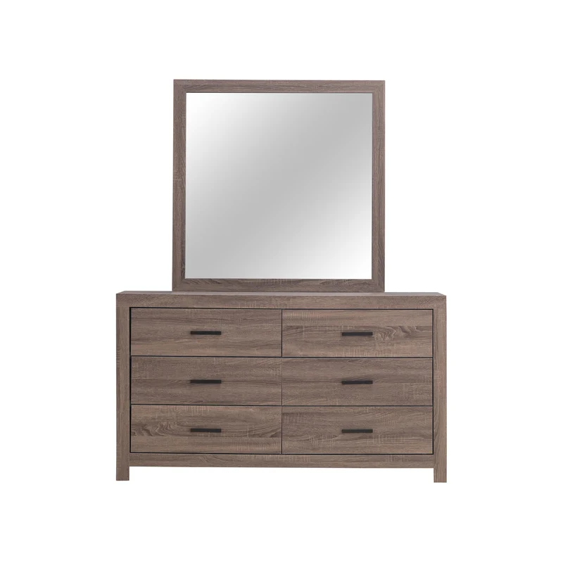 Coaster Furniture Brantford 207044 Dresser Mirror - Barrel Oak