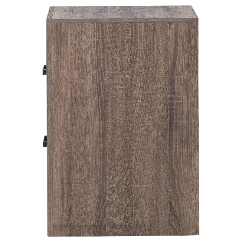 Coaster Furniture Brantford 207042 2-Drawer Nightstand - Barrel Oak