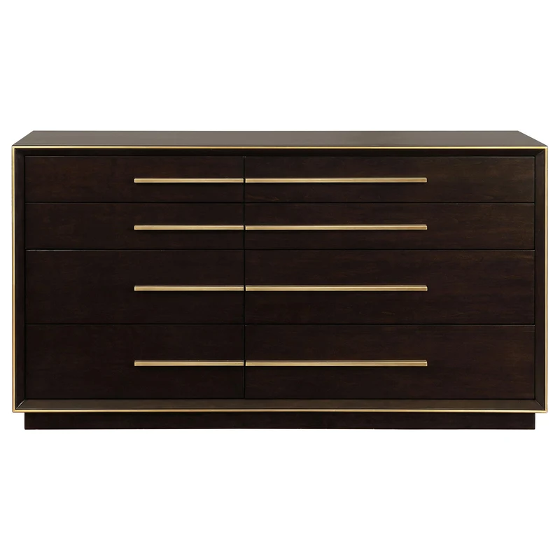 Coaster Furniture Durango 223263 8-Drawer Dresser - Smoked Peppercorn