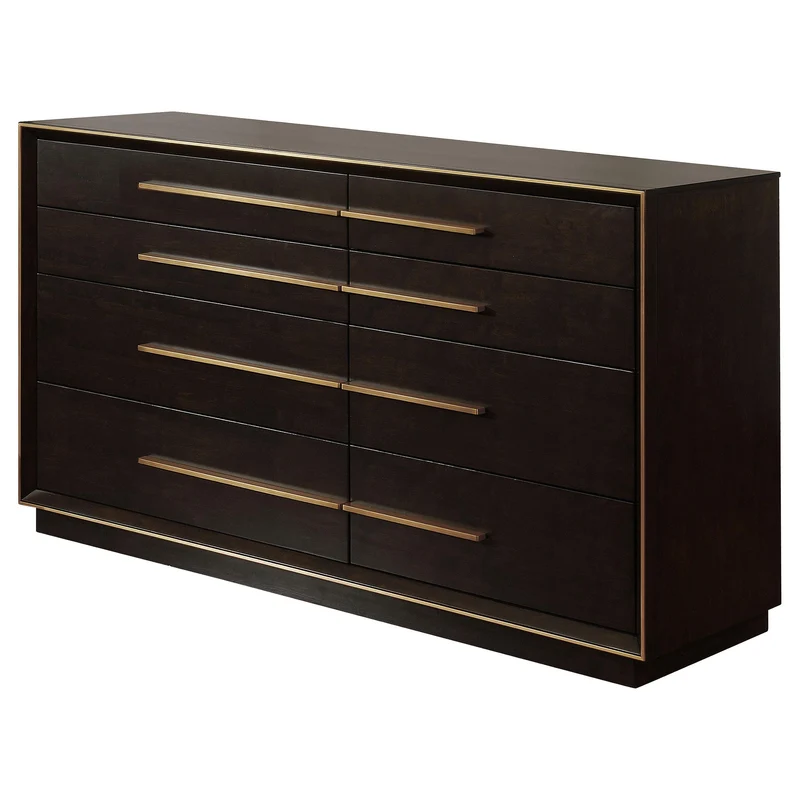 Coaster Furniture Durango 223263 8-Drawer Dresser - Smoked Peppercorn