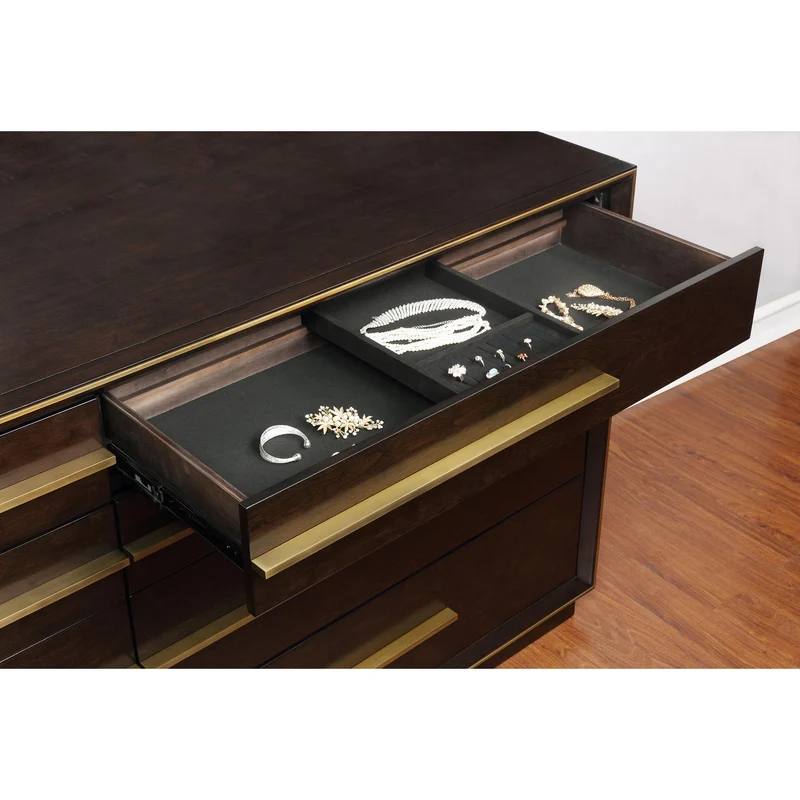 Coaster Furniture Durango 223263 8-Drawer Dresser - Smoked Peppercorn