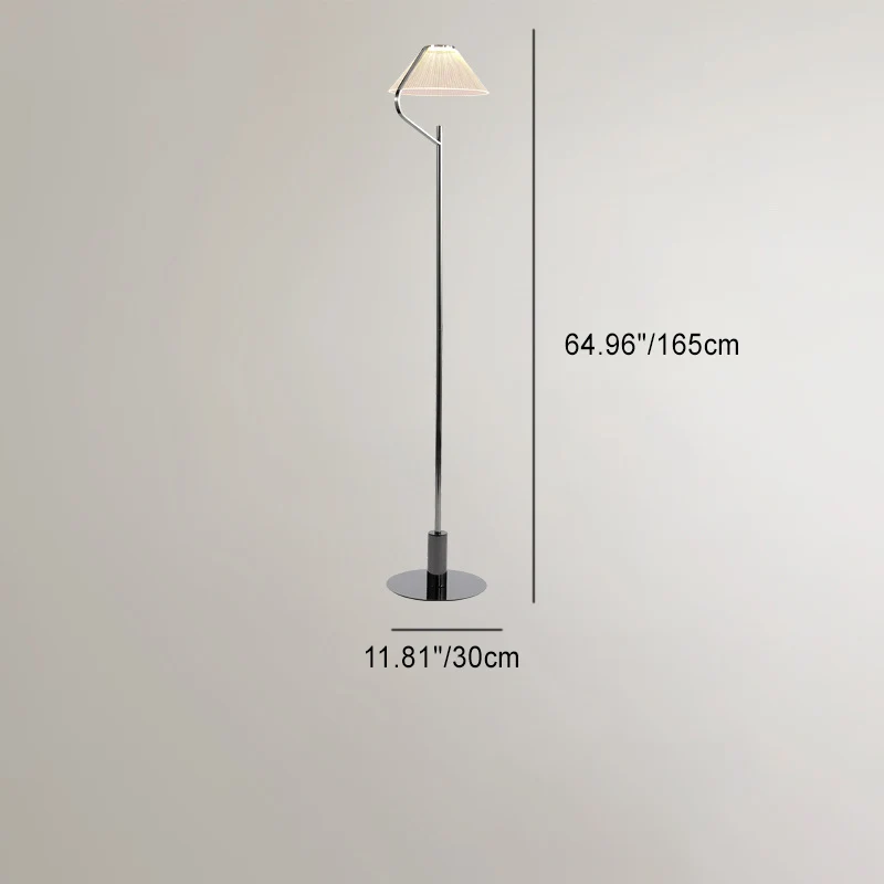 Contemporary Luxury Round Iron Acrylic LED Standing Floor Lamp For Living Room