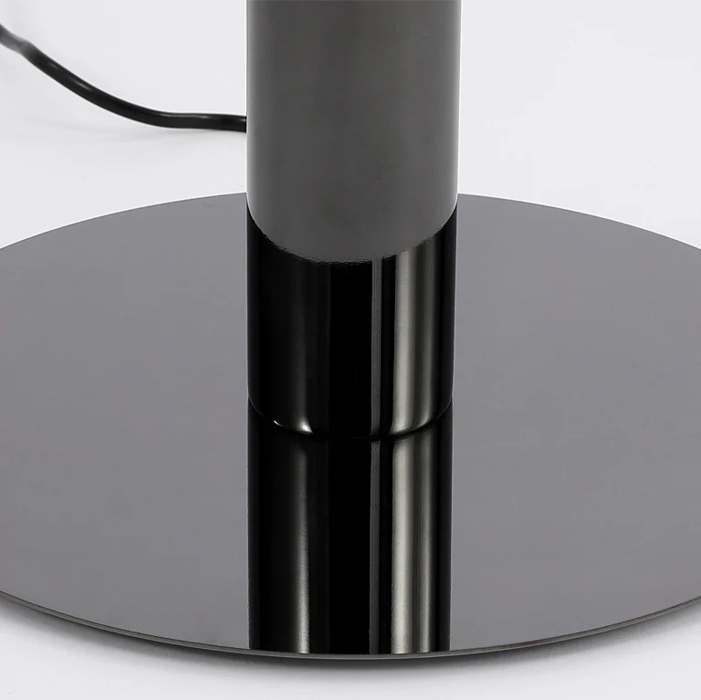 Contemporary Luxury Round Iron Acrylic LED Standing Floor Lamp For Living Room