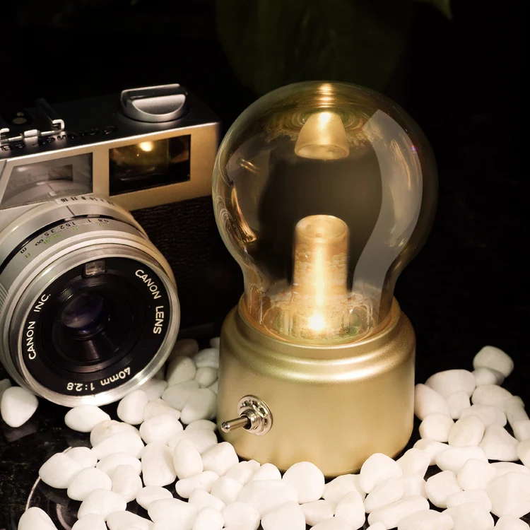 Modern Minimalist Round ABS Glass LED Table Lamp For Bedroom