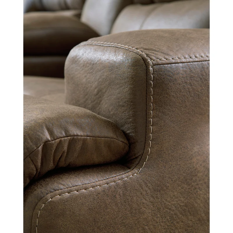 Signature Design by Ashley Beckley Place PC9180247 2 Seat Power Reclining Sofa with Adjustable Headrest