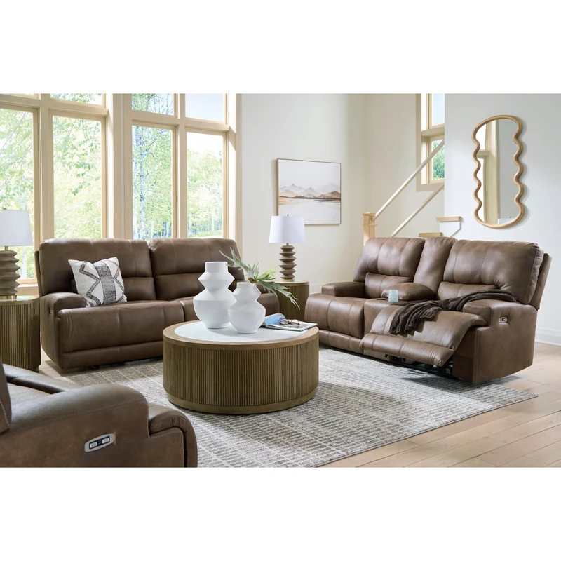 Signature Design by Ashley Beckley Place PC9180247 2 Seat Power Reclining Sofa with Adjustable Headrest