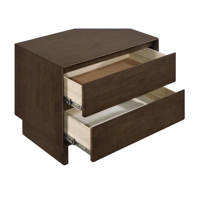 Coaster Furniture Glenwood 225012 2-Drawer Nightstand Bedside Table - Warm Brown