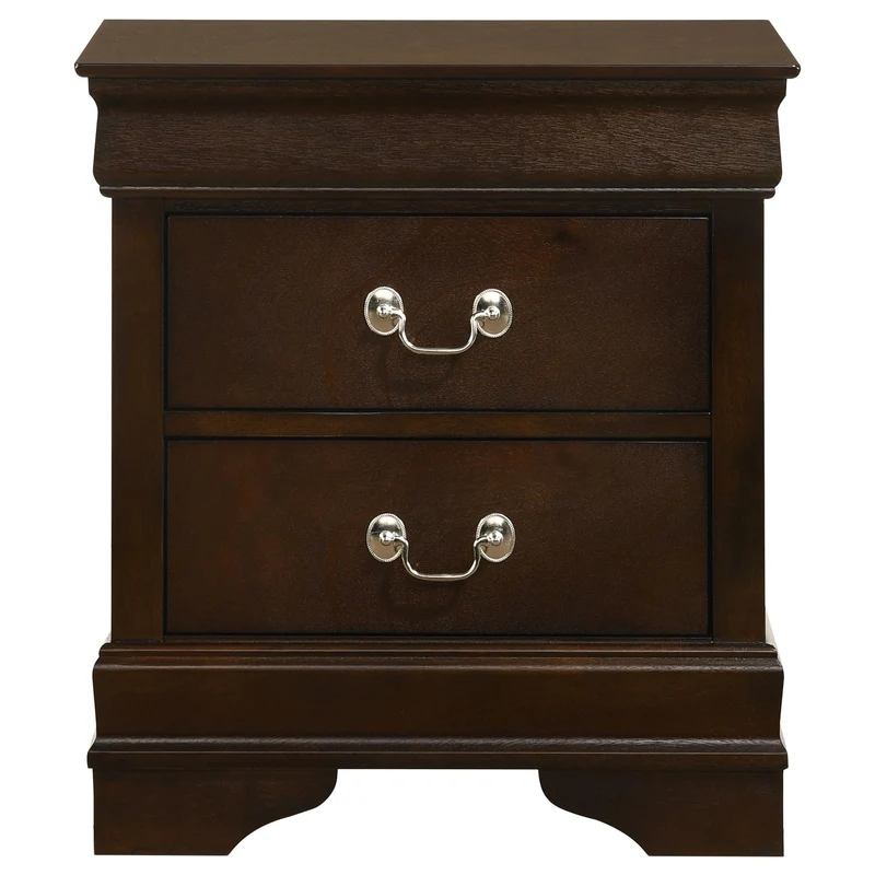 Coaster Furniture Louis Philippe 202412 2-Drawer Nightstand - Cappuccino