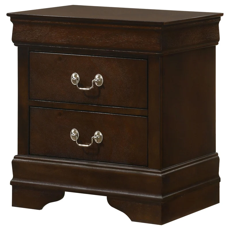 Coaster Furniture Louis Philippe 202412 2-Drawer Nightstand - Cappuccino