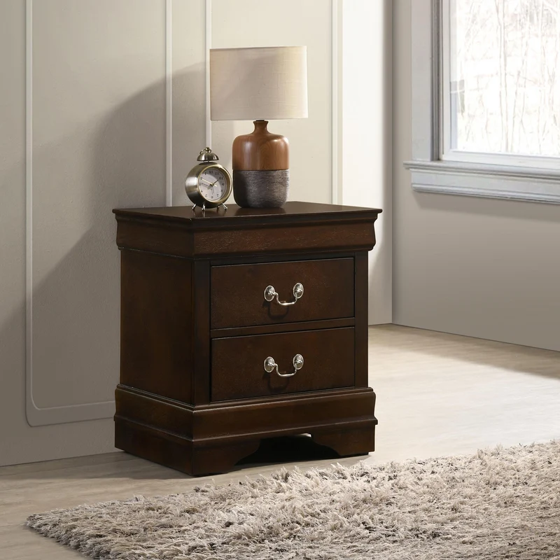 Coaster Furniture Louis Philippe 202412 2-Drawer Nightstand - Cappuccino