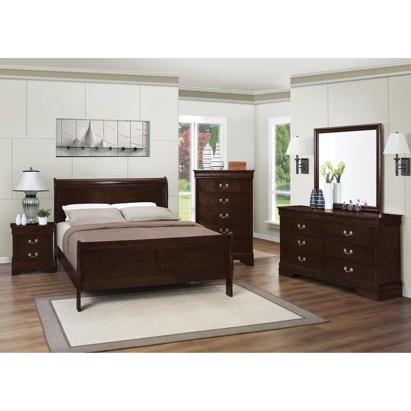 Coaster Furniture Louis Philippe 202412 2-Drawer Nightstand - Cappuccino