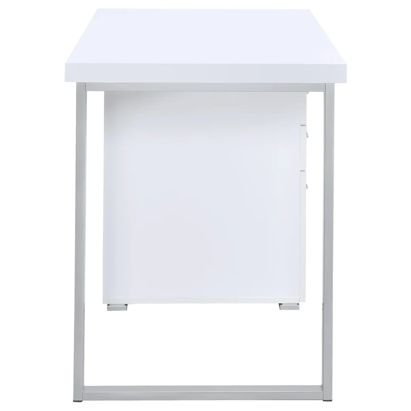 Coaster Furniture Brennan 800325 47-inch 3-Drawer Office Computer Desk - White