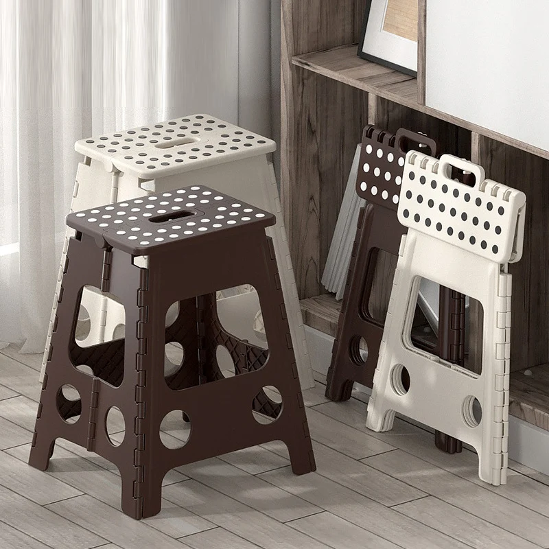 Contemporary Nordic PP Spot Foldable Portable Chair Backless Armless For Living Room