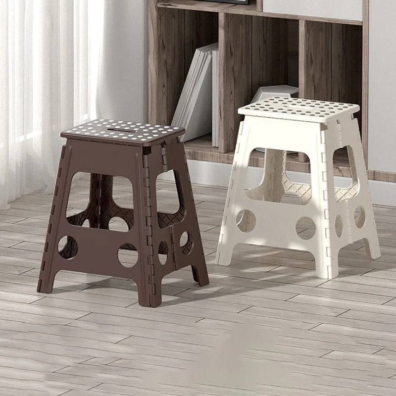 Contemporary Nordic PP Spot Foldable Portable Chair Backless Armless For Living Room