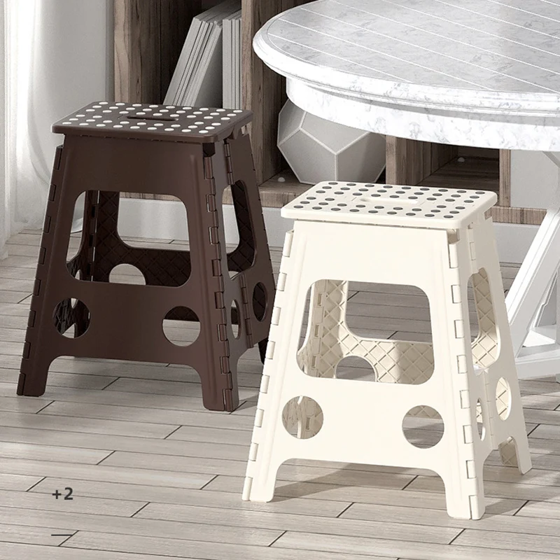 Contemporary Nordic PP Spot Foldable Portable Chair Backless Armless For Living Room