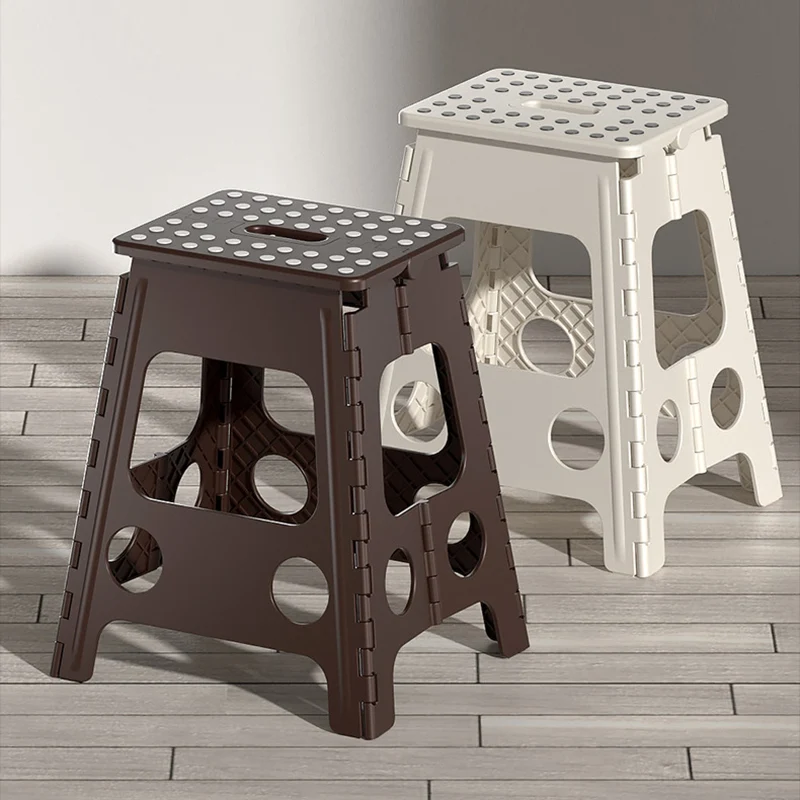 Contemporary Nordic PP Spot Foldable Portable Chair Backless Armless For Living Room