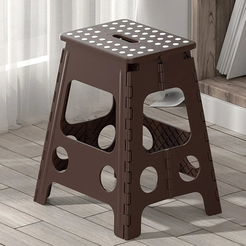 Contemporary Nordic PP Spot Foldable Portable Chair Backless Armless For Living Room