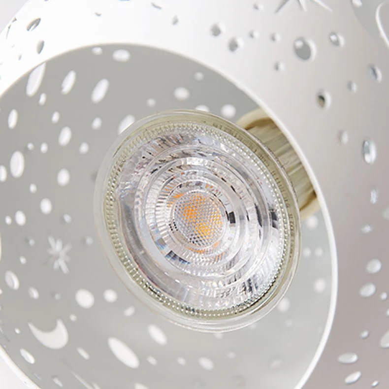 Contemporary Scandinavian Star Orb Disc Base Iron Plastic 1-Light Aromatherapy Melting Wax Table Lamp For Bedroom