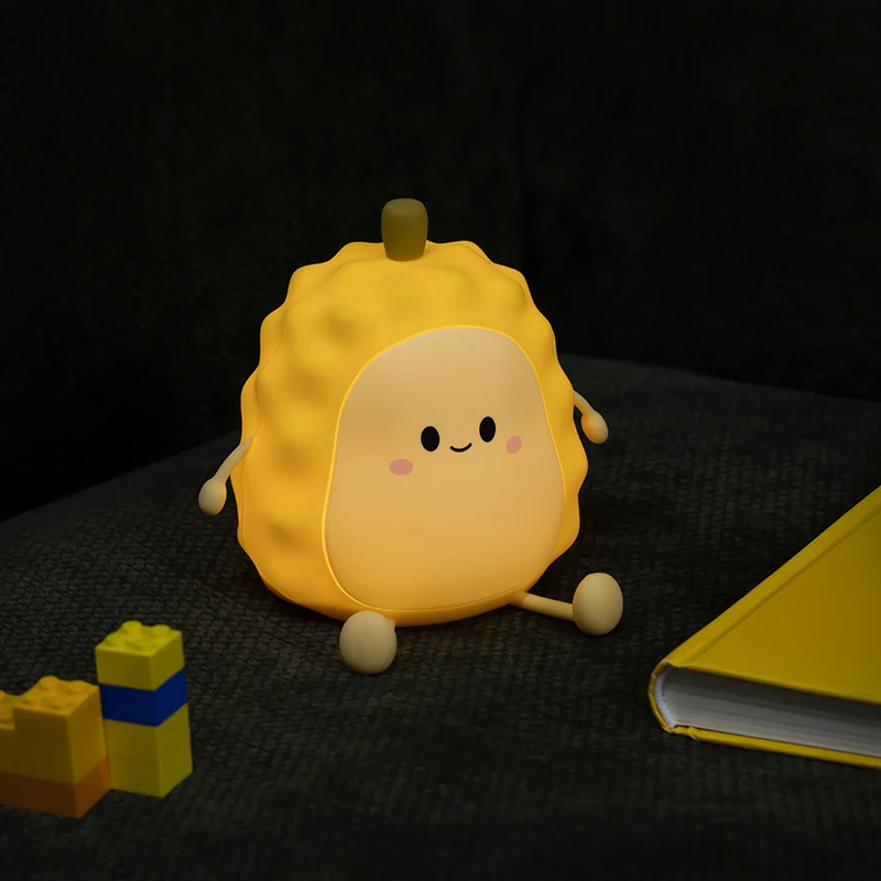 Modern Art Deco Silicone Cartoon Fruit USB Charging LED Table Lamp Night Light For Bedroom