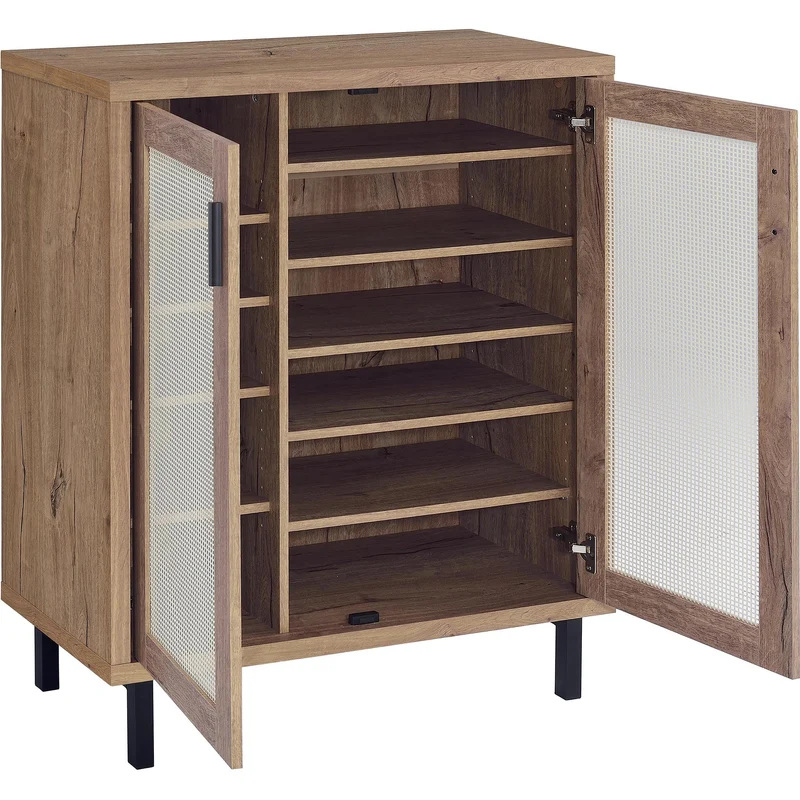 Coaster Furniture Teller 950421 2-door Shoe Storage Cabinet - Natural Oak