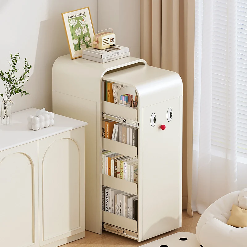 Contemporary Nordic Cuboid Carbon Steel Snack Storage Side Table 4 - Tier For Living Room