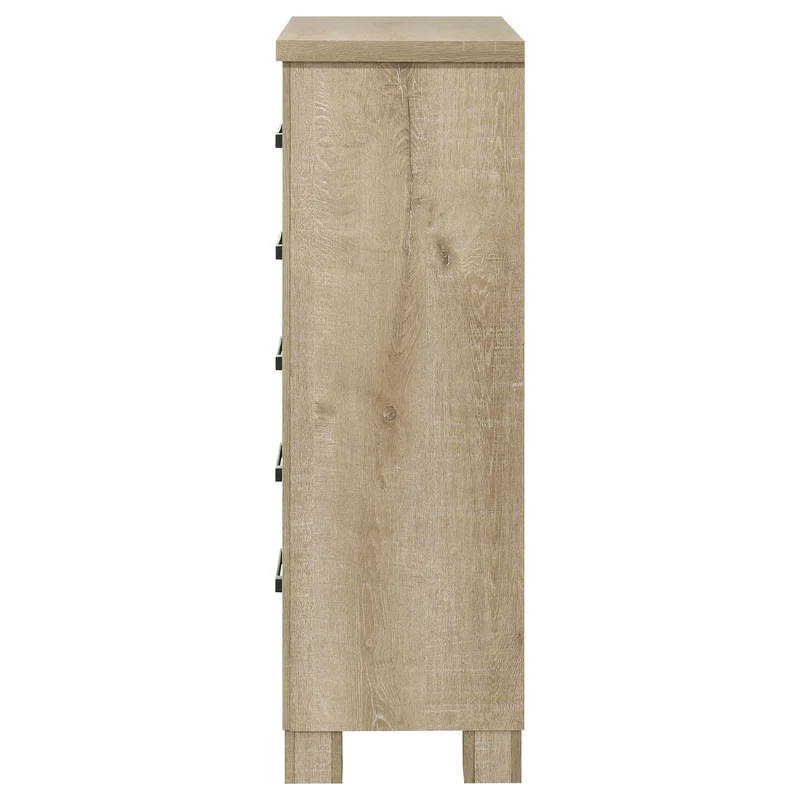 Coaster Furniture Oakglen 225105 5-drawer Chest - Weathered Oak