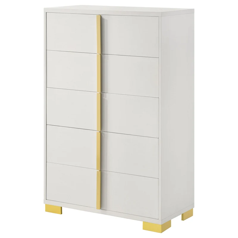 Coaster Furniture Marceline 222935 5-Drawer Bedroom Chest - White