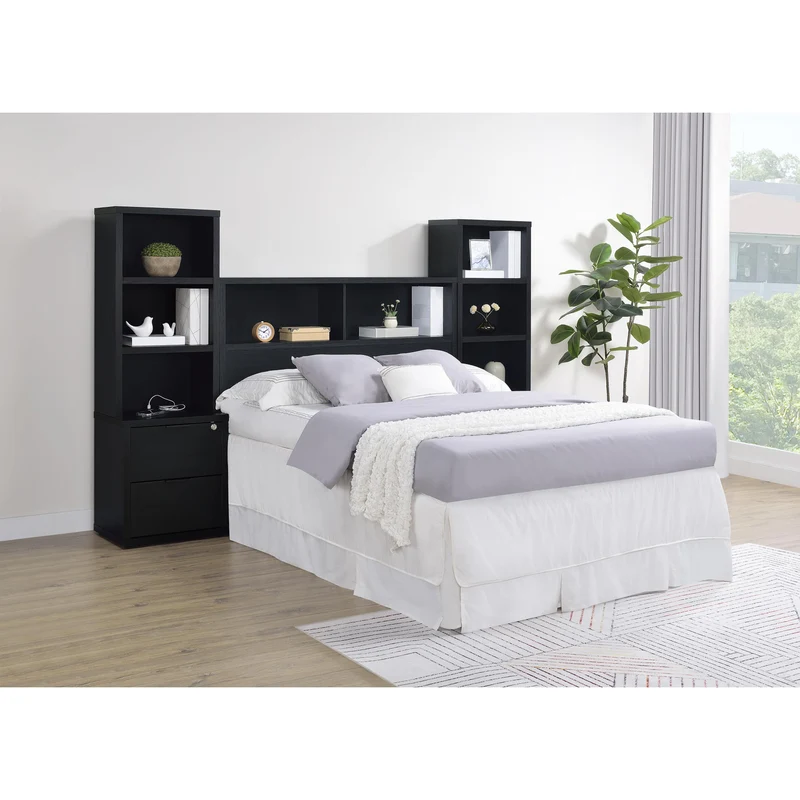 Coaster Furniture Westpark 315851F 49-inch Full Bookcase Headboard - Black