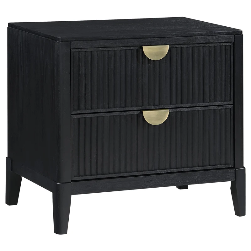 Coaster Furniture Brookmead 224712 2-Drawer Nightstand - Black