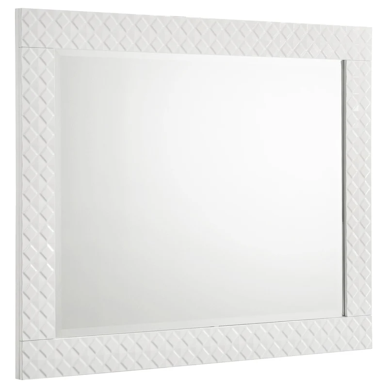 Coaster Furniture Ives 224944 Dresser Mirror - White High Gloss
