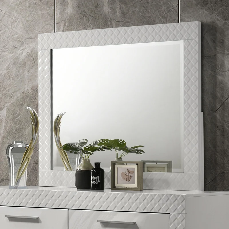 Coaster Furniture Ives 224944 Dresser Mirror - White High Gloss