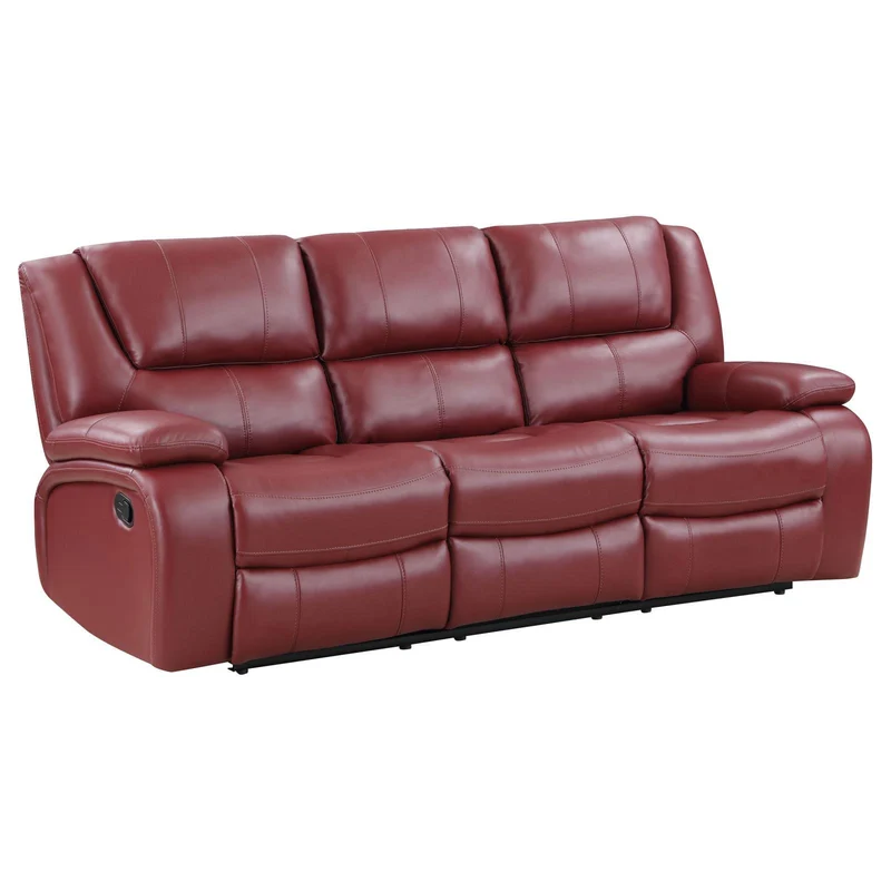 Coaster Furniture Camila 610241 Upholstered Motion Reclining Sofa - Red