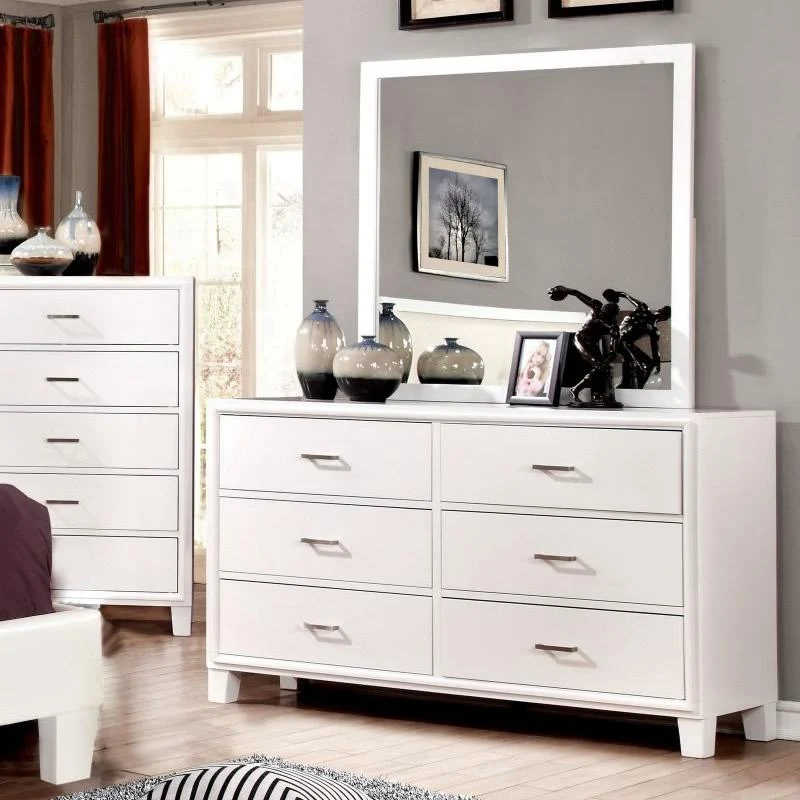 Furniture of America Enrico Dresser Mirror CM7068WH-M