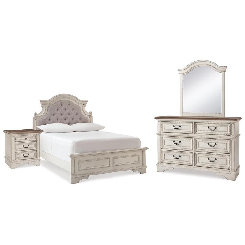 Signature Design by Ashley Realyn B743B40 6 pc Full Panel Bedroom Set