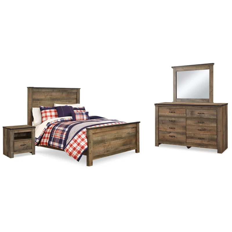 Signature Design by Ashley Trinell B446B78 6 pc Full Panel Bedroom Set