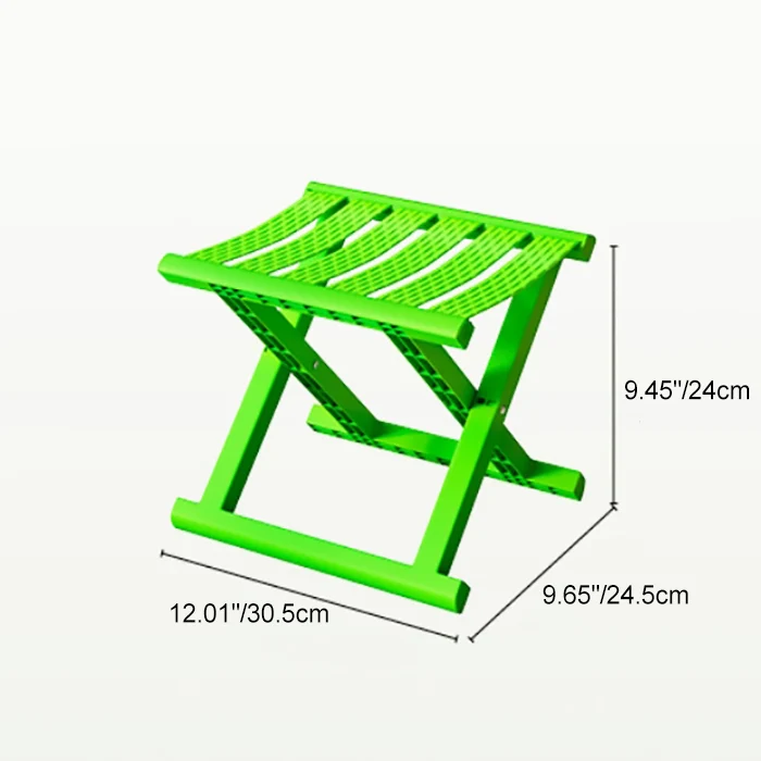 Contemporary Industrial PP TPE Square Foldable Camping Low Stool Portable For Outdoor And Living Room